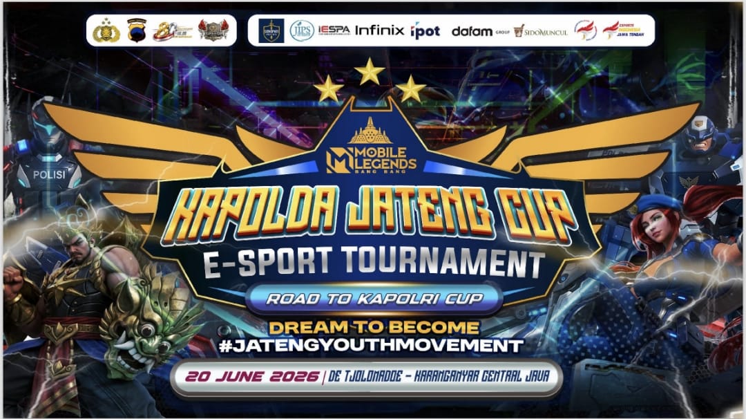 Turnamen Esports Kapolda Jateng Cup 2026 Suguhkan Cosplay, Meet & Greet, Food Festival hingga Pelayanan Kesehatan Gratis